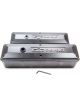 Proform Engine Valve Cover Tall Style Die Cast Black with Bowtie Logo 2pcs