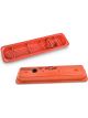 Proform Engine Valve Covers Center Bolt Steel Chevy Orange with Bowtie Logo