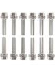 Proform Wedge-Locking Header Bolts Hex Head M8 X 1.181in For Chevy LS Nickel