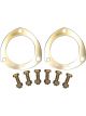 Proform Exhaust Collector Gasket Kit 3.0 In Dia Soft Aluminum Bolts Included