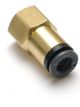 Ridetech Fitting Adapter Straight 1/8 in NPT Female to 1/4 in Female