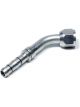 Vintage Air Fitting Hose End AC Refrigerant 45 Degree 8 AN E-Z Cli