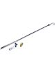 Weiand Engine Oil Dipstick Solid Tube Pan Mount Steel Chrome Small Bl