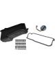Weiand Engine Oil Pan Kit Rear Sump 4 qt 7-5/16 in Deep Hardware / G