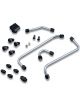 Weiand Carburetor Fuel Line 8 AN Single Male Inlet 7/8-20 in Dual Outlet