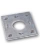 ARK Square Weld On Mounting Plate Suits 45mm Round Axle Bulk Pack
