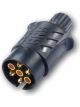 ARK 7 Pin Large Round Trailer Plug Plastic with Magnet Common Vic Tas Sa