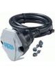ARK 7 Pin Large Round Socket Silver Lid with Blue Print Moulded To 1.5M
