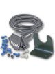 ARK 7 Pin Small Round Trailer Socket Plastic Silver Lid & 1.5M Cable