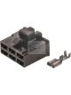 Jaylec Pack 10 Qc Connector Housing & Terminals Female 6 Way Black