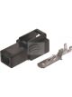 Jaylec Pack 10 Qc Connector Housing & Terminals Male 1 Way Black