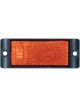 Autolamps Pkt 2 Amber Reflex Reflector With Black Mounting Bracket