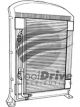 VintageAir Alloy Pipe 8 Bottom Exit 35043-Vug