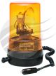 Hella Amber Rotating Beacon 24V Magnetic Mount w/ Curly Cord & Cig Plug