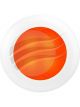 Hella Round LED Courtesy Lamp 24V Orange Illumination Flush Mount