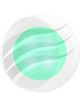 Hella Round LED Courtesy Lamp 24V Cyan Illumination Flush Mount