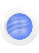 Hella Round LED Courtesy Lamp 24V Blue Illumination Flush Mount