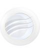 Hella Round LED Courtesy Lamp 24V Hi-Intensity White Illum Flush Mount