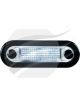 Hella Wide Rim LED Courtesy Lamp White 10-33V Clear Lens