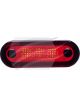 Hella LED Wide Rim Courtesy Lamp Red Illumination 24V Black Flush