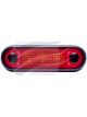 Hella LED Courtesy Lamp 24V Red Illm Narrow Rim Flush Mount