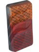 Autolamps LED Stop/Tail/Indicator Lamp 12V w/ Reflex Reflector Black 150BARB)