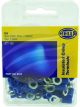 Hella Pack 100 Ring Terminal 5mm Insul Pvc Copper Sleeve Double Crimp Blue
