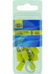 Hella Pack 10 Ring Terminal 9.5mm Insulated Pvc Double Crimp Y Yellow