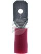 Hella Terminal Male Blade Red Insulated 6.3mm Pack 14