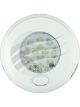 Autolamps LED Interior Lamp Round White 12V w/Red Illuminated Switch