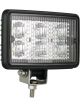 Autolamps LED Worklamp Flood Beam 12/24V 6X3Watt Leds Blck 150X116X41mm