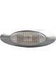 Autolamps Marker Lamp Amber With Chrome Bezel, Clear Lens, 16 Rnd Leds