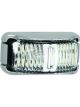 Autolamps Pkt 10 Amber/Red Side Marker Lamp 12/24V Chrome 16cm Cable 42CARMB)