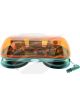 Cobo Amber Mini Halogen Lightbar 24V Dual Suct Magnetic Mount
