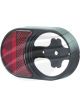 Hella Red Retro Reflector Housing Horizontal Mount For 83mm Rnd LED