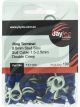 Jaylec Pck 100 Ring Terminal 8mm Insul Pvc Copper Sleeve Blue
