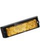 Code 3 Amber 4 LED Emergency Lamp 12/24V Surface Mount Black Clear