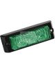 Code 3 Green 3 LED Emergency Lamp 12/24V Surface Mount Black Clear