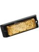 Code 3 Amber 3 LED Emergency Lamp 12/24V Surface Mount Black Clear