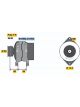 Bosch Alternator 12V 70A Holden Barina 1.0L 1.6L Vectra 2.0L Bx120001