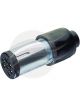 Britax 7 Pin Small Round Trailer Plug Metal [ref Narva 82131BL]