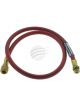 CPS Charge Hose 900mm 3' R134A Red 14mm X 1/2