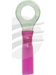 Jaylec Pck 10 Ring Terminal 6mm Waterproof Heat Shrinkable Std Crimp Red