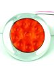 Autolamps LED Indicator Lamp Round 12/24V 10 Leds Chrome Housing