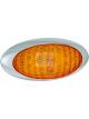 Autolamps Lamp Indicator Chrome Oval LED 200mm X 95mm Amber 42 Leds