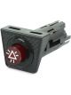 Hella Hazard Warning Switch 12/24V Red Knob with Pilot Lamp Terminals