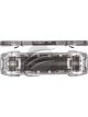 Code 3 Code3 Lightbar PurFor 25 Ser 1800mm 16 Amber LED + Alley 12V