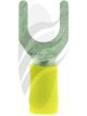 Jaylec Pack 50 Spade Terminal 8mm Insul Pvc Copper Sleeve Double Crimp