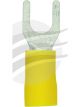 Jaylec Pack 50 Spade Terminal 5mm Insul Pvc Copper Sleeve Double Crimp