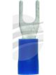 Jaylec Pack 10 Spade Terminal 3mm Insul Pvc Copper Sleeve Double Crimp